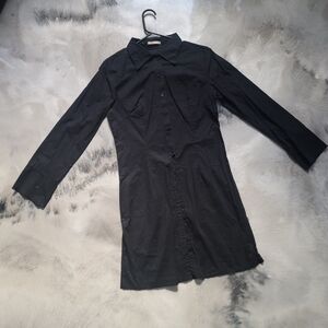 Forever 21 Black Longline Jacket